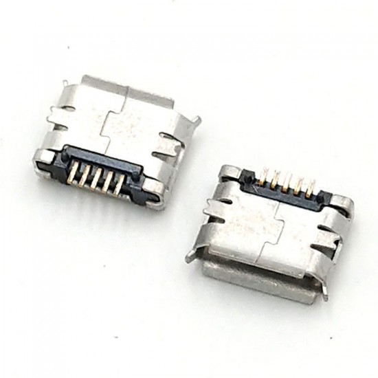 Micro-USB Female 5Pin SMD PCB Socket Soldering Connector