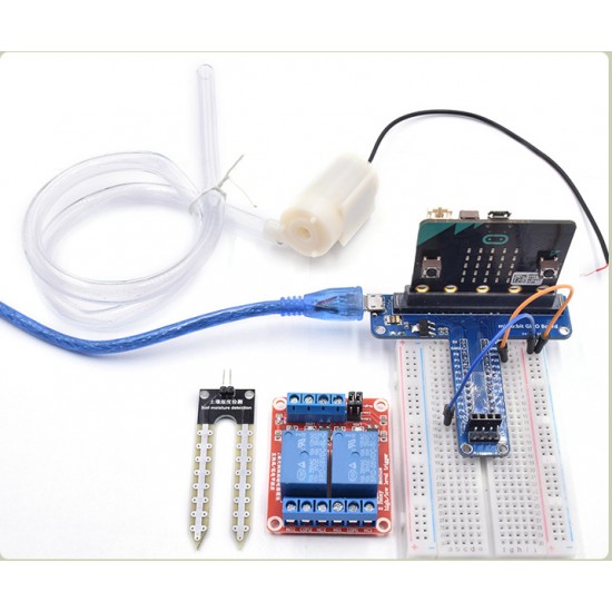 Microbit Kit Automatic Watering Pump Soil Humidity Detection with No Board