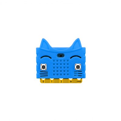 Microbit Mainboard Case Silica Gel Cat Figure Blue