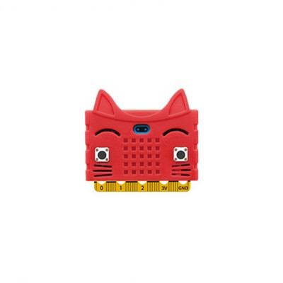 Microbit Mainboard Case Silica Gel Cat Figure Rose Red