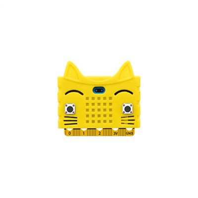 Microbit Mainboard Case Silica Gel Cat Figure Yellow