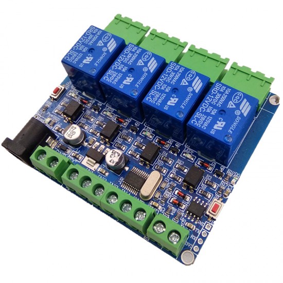 Modbus RTU 4 Channel Relay Module 12V RS485