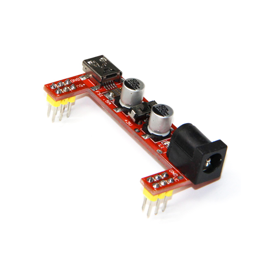 Power Supply Module for Breadboard 5V/3.3V Red