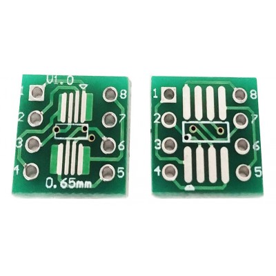 SOP8 SSOP8 TSSOP8 SMD to DIP 0.65 1.27 Breakout