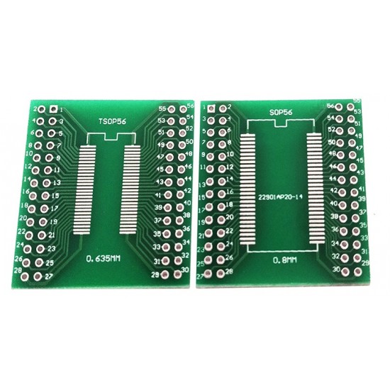 TSOPII TSSOP56 SOP56 Pin Board 0.635 0.8 SDRAM