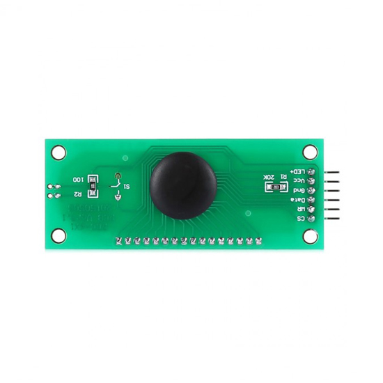 2.4” 6-bit 7-segment LCD Module Blue Backlight 3SPI