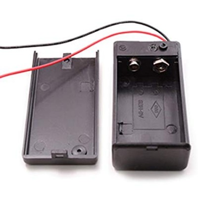 9V Battery Holder Box Case with Wire Lead and Switch