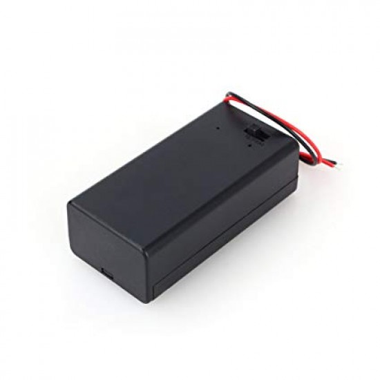 9V Battery Holder Box Case with Wire Lead and Switch