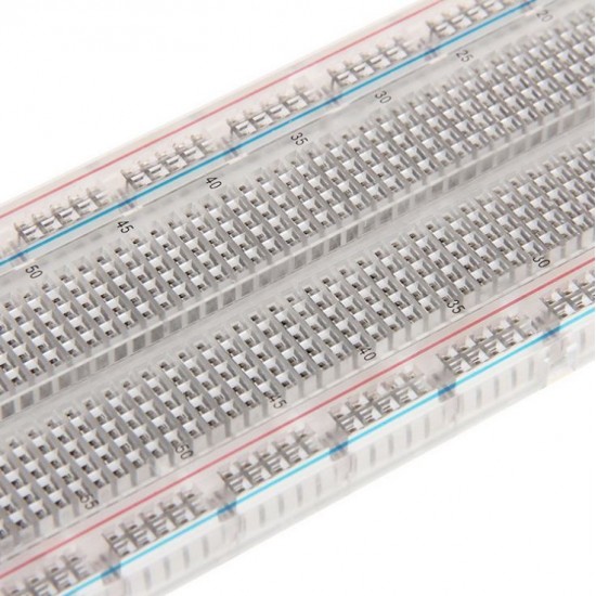 MB-102 Clear Breadboard 830 Point Solderless Test Board for DIY Experiment