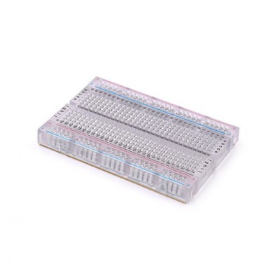 Mini Breadboard 400 Point Clear Solderless Breadboard for DIY Circuit Test