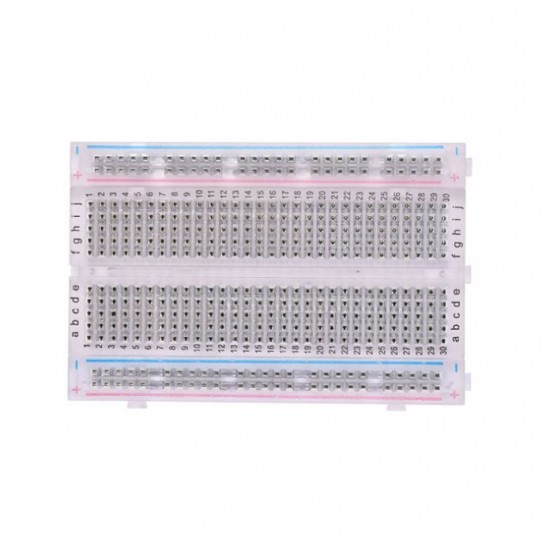 Mini Breadboard 400 Point Clear Solderless Breadboard for DIY Circuit Test