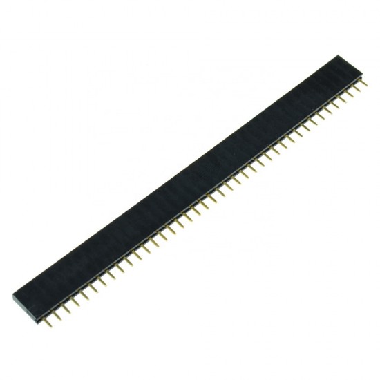 Single Row Straight Female 1×40Pin Header 2.54mm Pitch