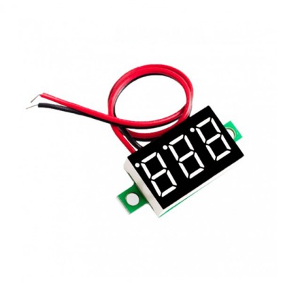 0.36inch Two Line LCD Digital Voltmeter DC4.5V30V Red Display