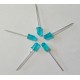 Blue 5mm Straight LED Round Head Foggy