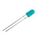 Blue 5mm Straight LED Round Head Foggy