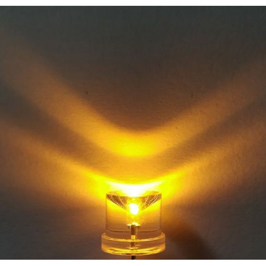 Warm White 8mm Concave Head LED Light Bead