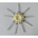 White 5mm Straw hat light bead straight LED High-light