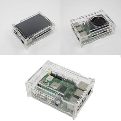 Raspberry Pi 4 Acrylic Clear Case 4B